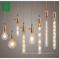 Vintage LED Filament Tube Bulb Transparent LED Tubular Bulb Glass Cover